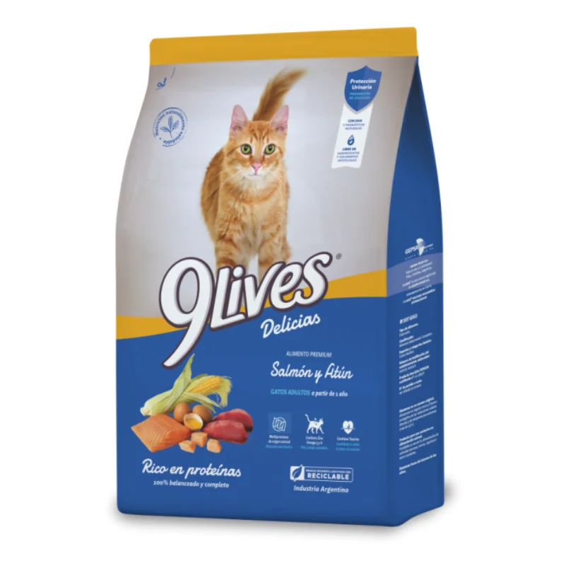 9 Lives Adulto x 8 Kg