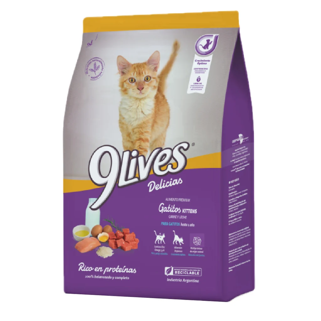 9 Lives Gatitos x 8 Kg
